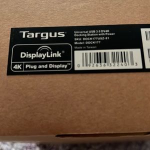 Targus DisplayLink 4K plug and display